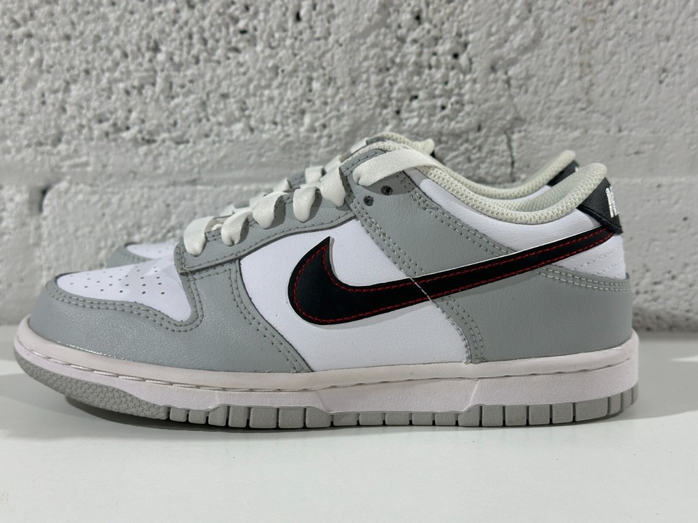 NEW Nike Dunk Low SE Lottery Pack Grey Fog Crimson Blue DQ0380-001 GS Sz 3.5Y