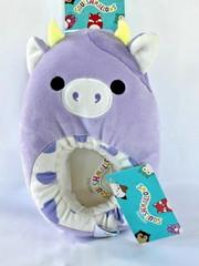 Squishmallows Purple Cow Slippers Easter Gift Bubba Easter Gift 11-12 to 6-7yrs.