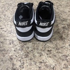 Nike Dunk Low Retro Black White Leather Sneakers Shoes CW1590-100 Size 4y