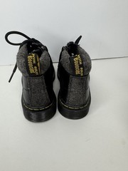 Dr. Martins Padley J Mix Black Grey US 12 Kids Felt Lined Combat Boots