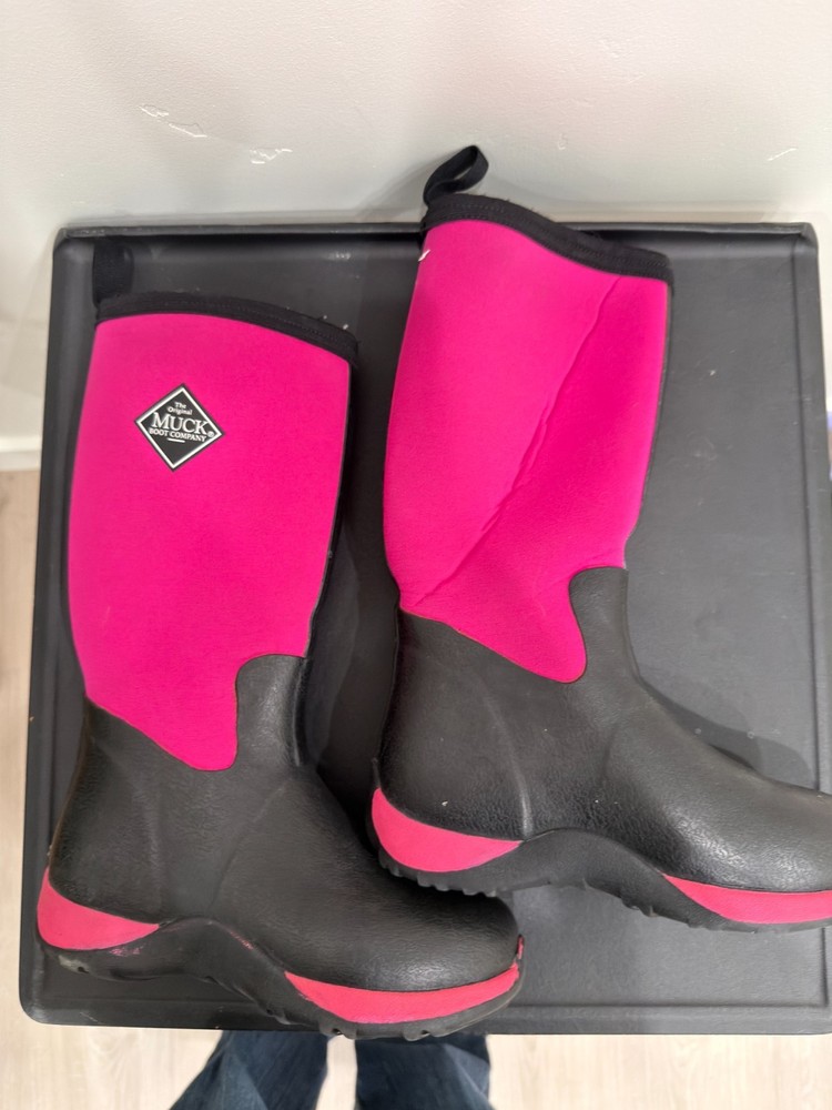 Muck Boot Rugged Ii Pull On Snow Youth Girls Black, Pink Casual Boots
