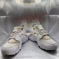 Size 7 (GS) Nike Huarache Run Low White Pure Platinum Kids Sneakers 654275-110
