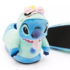 Disney Store Lilo & Stitch Plush Slippers Kids Sleepwear Scrump Costume Logo NEW