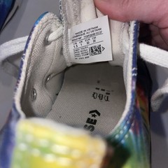 Converse All-Star Chuck Taylor Shoes Tie-Dye Rainbow Multicolor Size 1.5 Youth