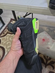 Size 5Y. Nike Air Jordan 6 Retro GS “Electric Green” Black (384665-003) nobox