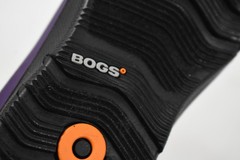 Bogs Boots Kids Size 8 Purple Neo-Classic Kitty Cat Print Insulated Snow