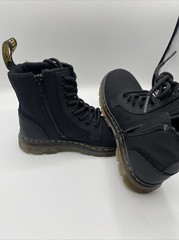 Dr. Martens Combat Boots Combs J Canvas Zip Up Size 13 Kids Uk 12 ( H 22)