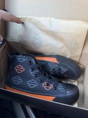Harley Davidson Kids Nathan Casual Boot Sneakers High Tops Tennis Shoes Size 11