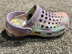 Joybees Kids Active Clog Marbled Purple Slip-On C12/13 m