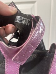 Dr. Martens Klaire Kids Strappy Sandals Pink Leather Hook & Loop US 1