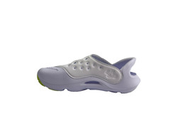 Nike Aqua Swoosh Sandals White Pure Platinum Volt Big Kids Size 4Y FV6363-100