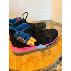 Nike Kyrie 5 Just Do It Black Hyper Pink Volt Kids Basketball Shoes AQ2456-003