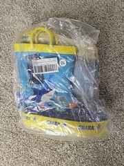 New Under The Sea Shark Rubber Rain Boots Toddler Sz 10 Blue Yellow