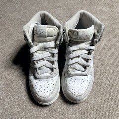 Nike Dunk High Retro White Vast Grey Toddler Kids 11C DD2314-101 GUC Grey White