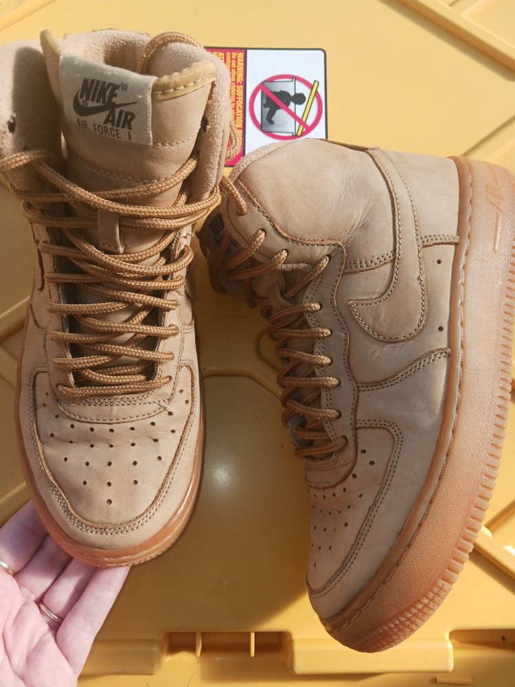 Nike Air Force 1 High „Flax“ Wheat Brown Youth Size 5