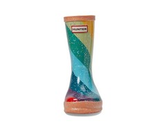 NEW $75 HUNTER Kids Original First Classic Rain Boots Rainbow Glitter US 7C