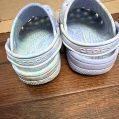 Crocs Classic Marbled Clogs Unisex Kids US 3 J3 Purple Multicolor Slip-On