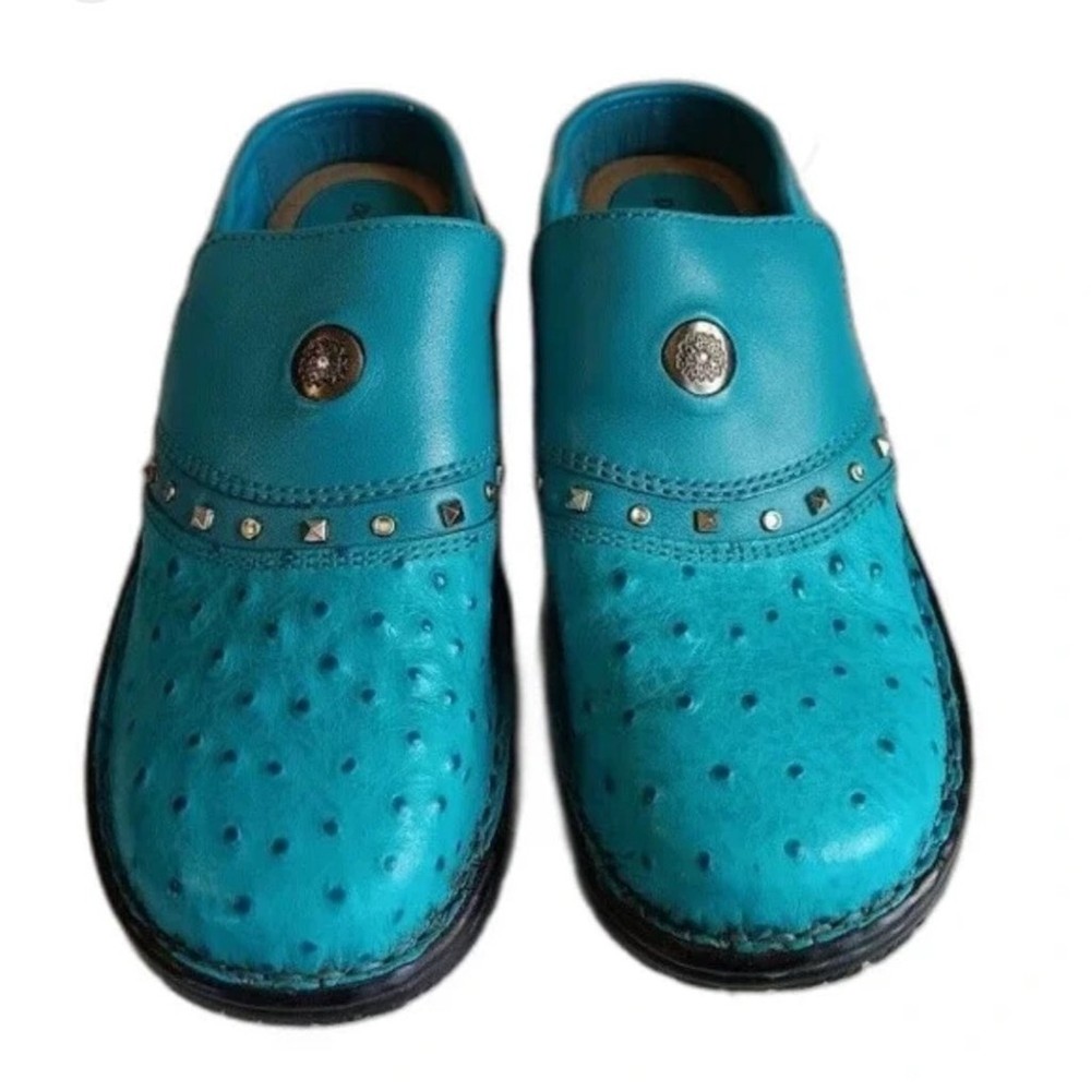 Double H Boots kids Turquoise Leather size 11 D