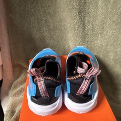 Nike Flex Runner 2 Lil (PSV) Kids Sneaker Blue Orange Slip On US 13C DZ4487-400