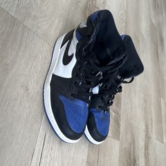 No Box 1 High Top Unisex men’s US 9 Leather Lace-Up Blue/Black/White