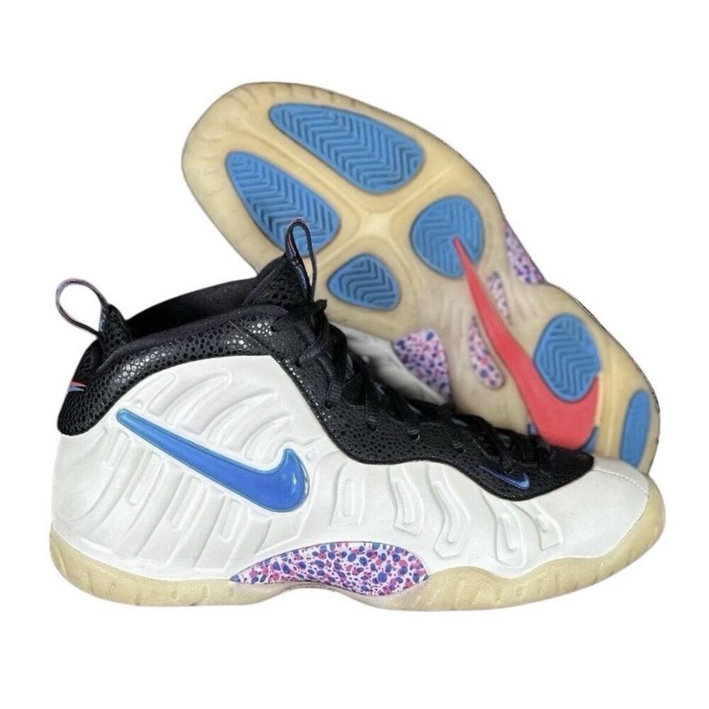 Nike Air Foamposite Pro GS 3D White/Blue Hero Red Orbit Indigo Force 644792-102