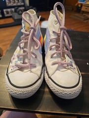 Converse Chuck Taylor 663994C Kids Rainbow Unicorn Shoe Sneakers Missy Size 1