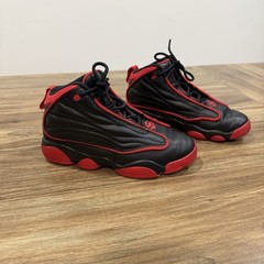 Nike Jordan Pro Strong Black University Red Sneakers DC7909-006 Youth Sz 2Y