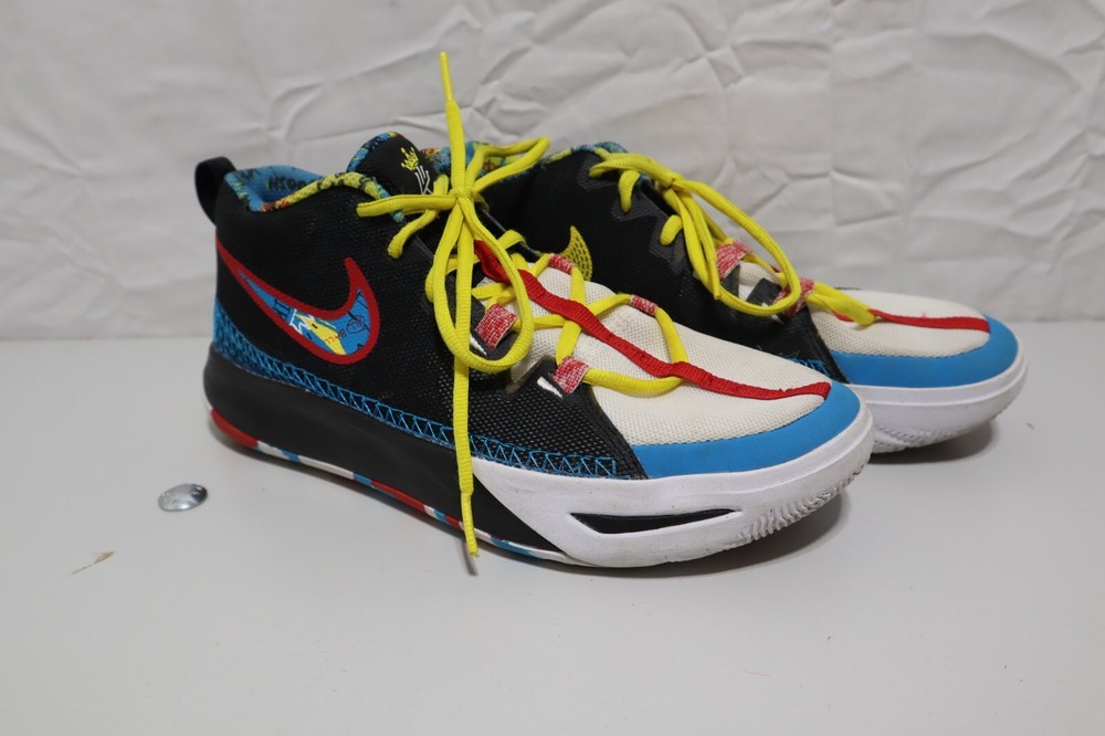 Size 6.5Y (GS) – Nike Kyrie Flytrap 6 SE Mid Black Multicolor Basketball Shoe