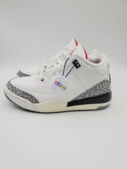 Air Jordan 3 Retro( PS) SIZE-2Y „White Cement Reimagined“ (DM0966-100)
