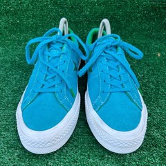 Converse One Star Ox Blue Suede Green Star Low Top Sneakers 259813C Kids 6