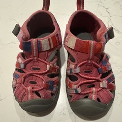 Keen Newport H2 Toddler Size 7 Trail Hiking Water Shoes Drawstring Pink Orange