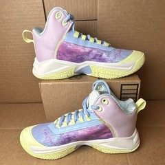 Moolah Press Break V2-YEL Unisex Kids 4.5 Purple/Blue/Yellow Mid Top