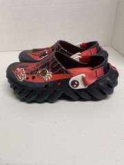 CROCS x MARVEL ECHO Team Spider-Man JUNIOR/Kids Red Black Jibbitz Junior Size 3!