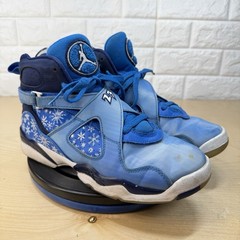 Nike Air Jordan Retro 8 GS Snowflake Blizzard Blue / White Size 6.5Y 305368-400
