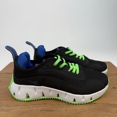 New Big Kids Reebok Zig Dynamica Black Comfort Casual Sneakers Size 3 Y NWOB