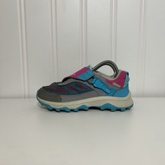 Merrell Moab MK162218 Hook & Loop Blue Pink Gray Unisex Kids Sneakers US 4 EU 35