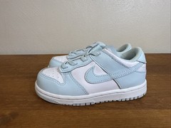 Nike Dunk Low ‘Glacier Blue’ TD Toddler Size 9C FB9107-105 White/Light Blue