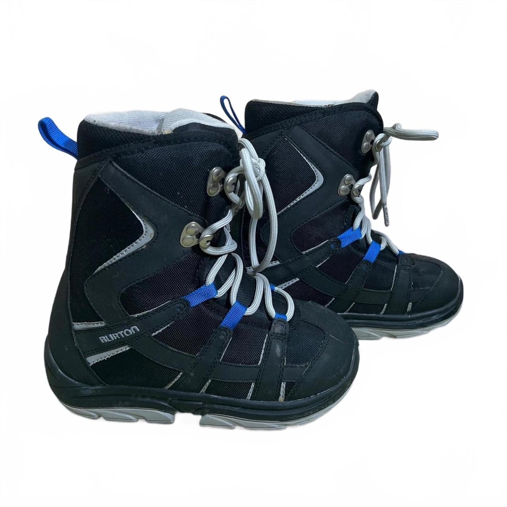 Burton Moto Junior Snowboard Boots Black & Blue Size 5 EU 36.5