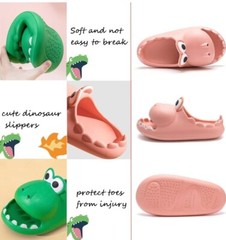 Adult Dinosaur Slippers Cute Big Mouth Sandals EVA Open Toe Soft Slides
