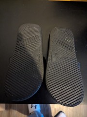 PUMA Cool Cat 2.0 slides, featuring a synthetic leather kids size 2 used