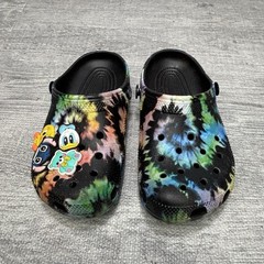 Croc Tie Dye Sandals Size J 1 ( Donald Duck/Tweey Bird/Stitch/ Bear (NO STRAP)