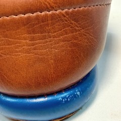 RARE 1974 Vintage DC Comics Superman Leather Leatherette Kids House Slippers 9″