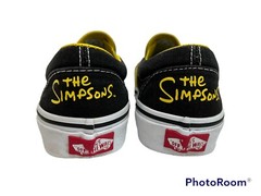 Vans Classic Slip On The Simpsons Homer & Bart Black Skate 4 M 5.5 W Limited Ed