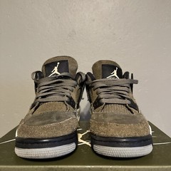 Nike Air Jordan 4 Retro SE Craft Medium Olive Sneakers FB9928-200 Size 4Y