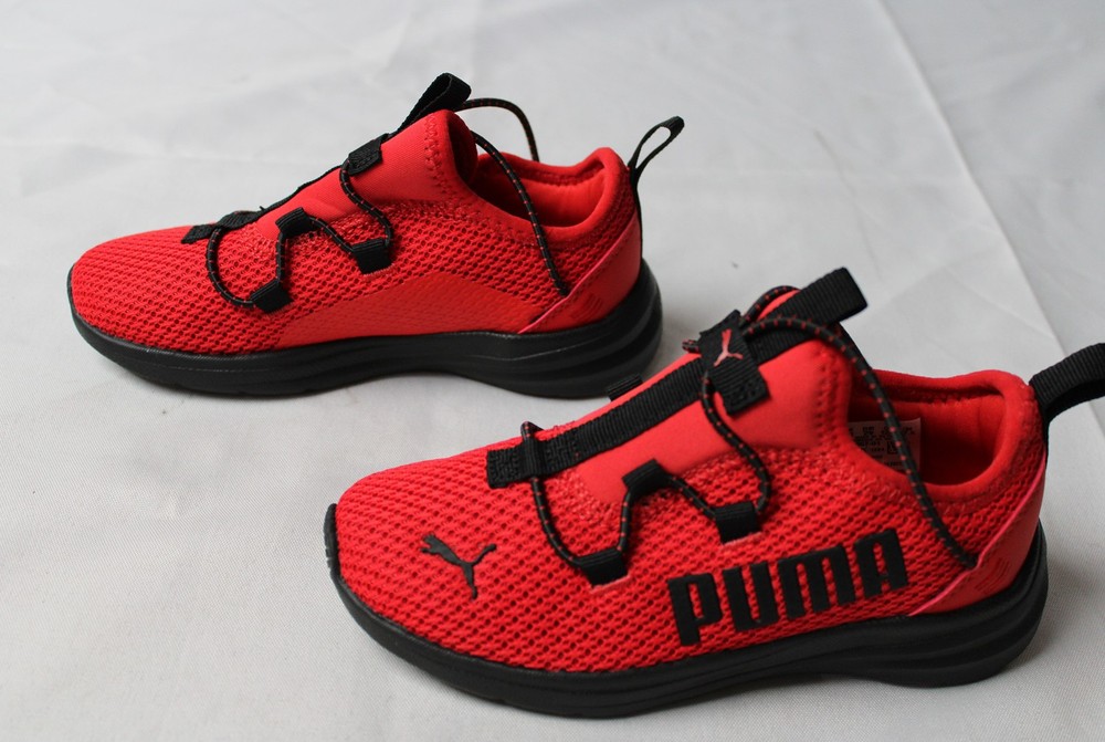 PUMA Unisex Kid’s Preschool Rift Slip On Bold 2 Shoes JL3 Red Size US:12 UK:11