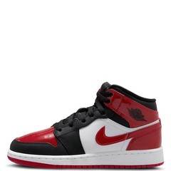 Big Kid’s Jordan 1 Mid Black/Varsity Red-White (HV4399 006)