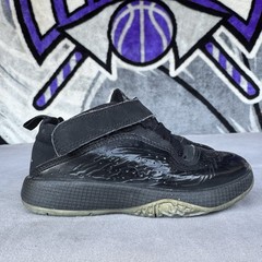 Size 9c – Jordan Dub Zero Black Graphic Sneakers
