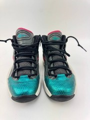 Reebok Iverson Question Mid Shoes Sz 7 Youth Grey Teal Pink White M41519