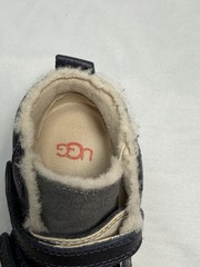 UGG Kids Sneakers Navy/Gray/White Hook & Loop Ankle Shoe US 10 EU 27.5