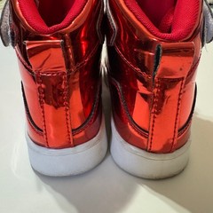 IGXX Metallic Red High Top Sneakers US 2.5 Metallic Patent Ankle Strap SZ 34 EU